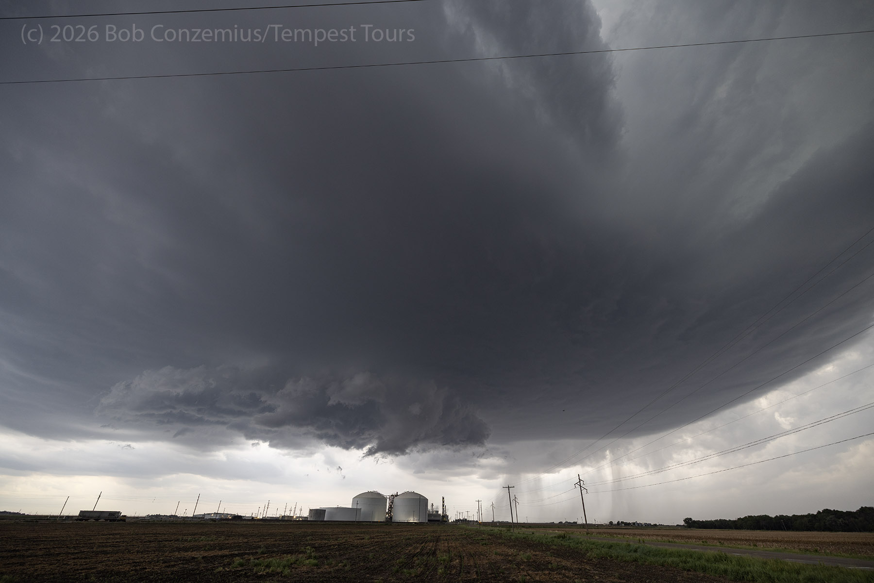 Supercell storm — Beatrice, Nebraska, 8:09 PM.
