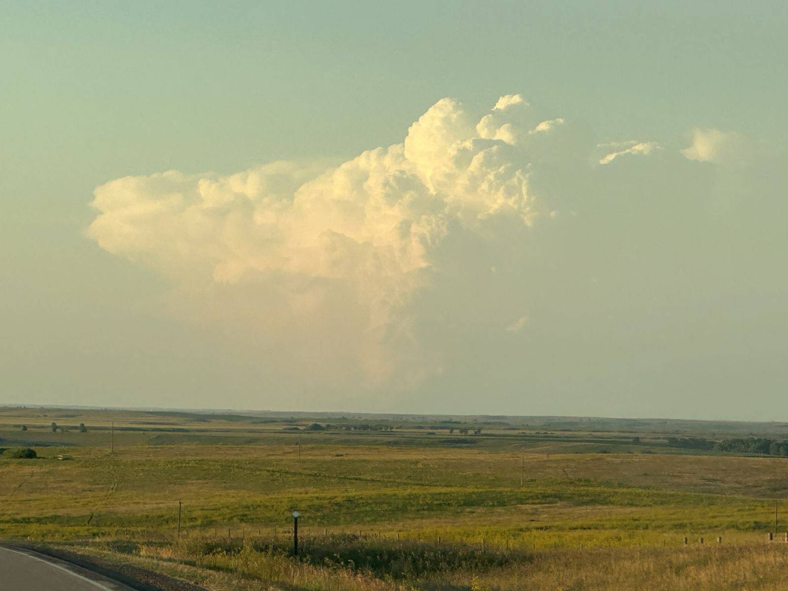 Distant LP Supercell south of Bismarck, ND — evening of 6/28/2026.